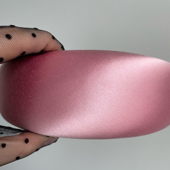 PRADA 👑 Perfect Pink Satin Silk Headband. NEW. - Picture 6 of 7